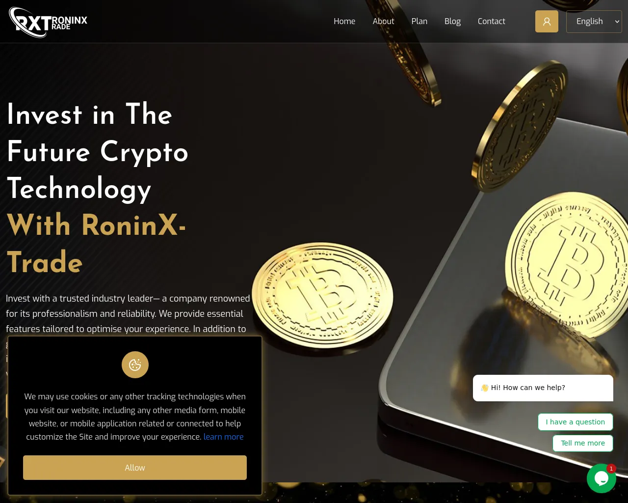 Screenshot of roninx-trade.com.crystalforte.com