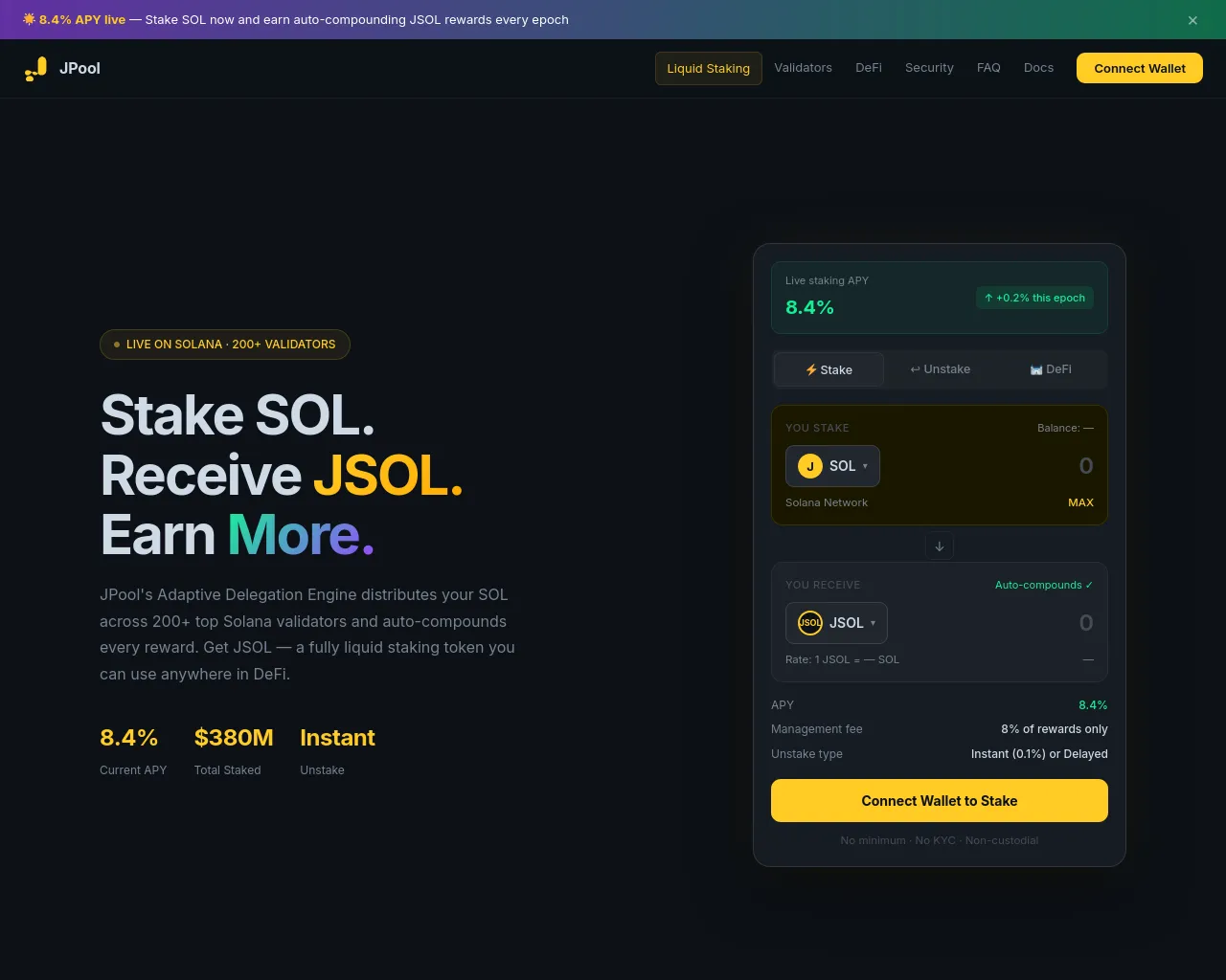 Screenshot of jpool-app.com