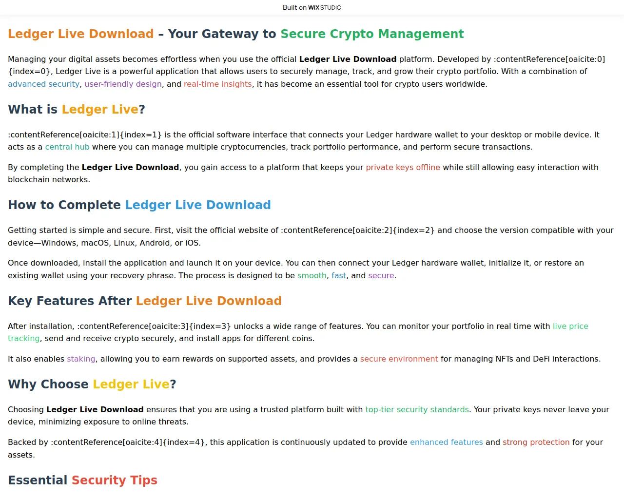 Screenshot of legescom.wixstudio.com