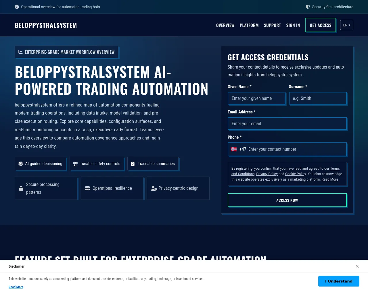 Screenshot of beloppystralsystem.com