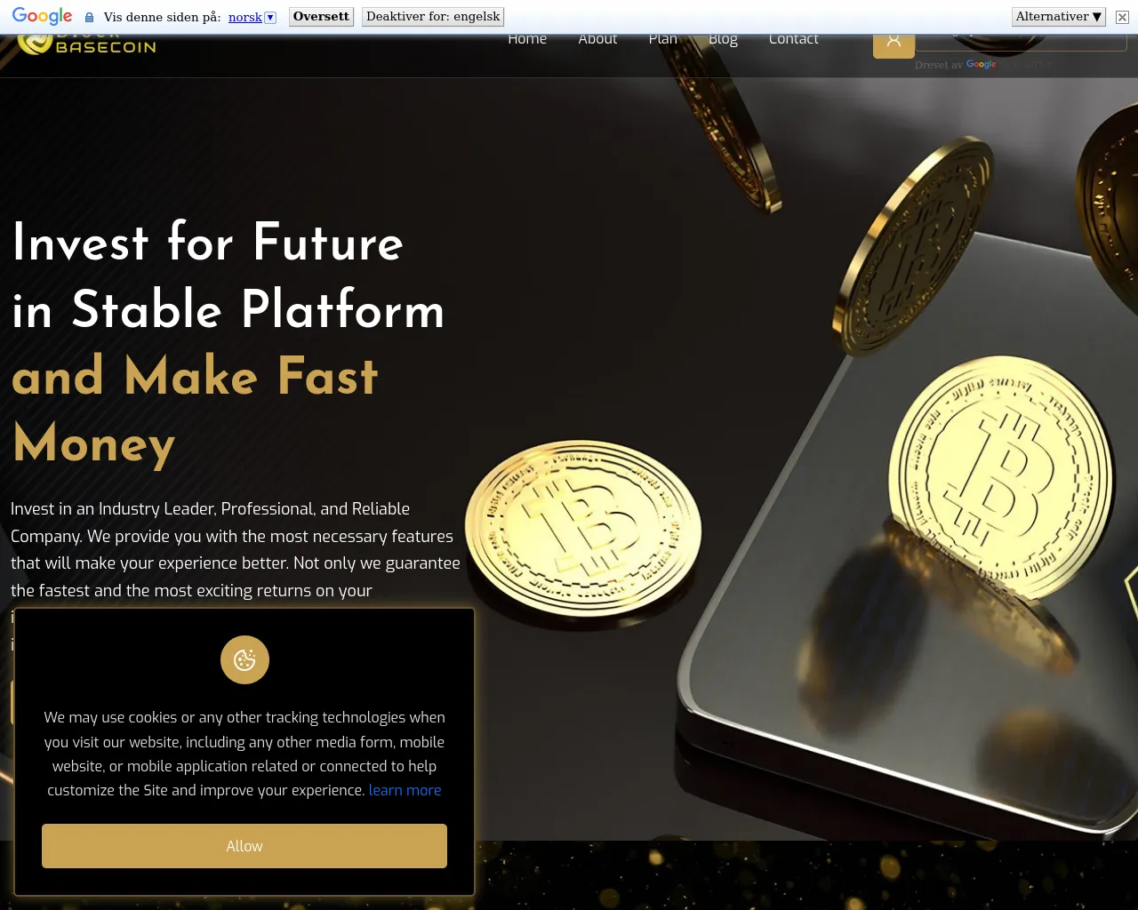 Screenshot of blockbasecoi.com