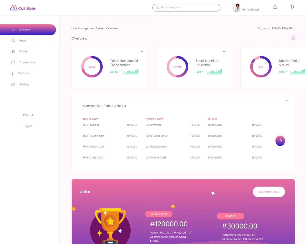 Screenshot of coinbase-silk.vercel.app