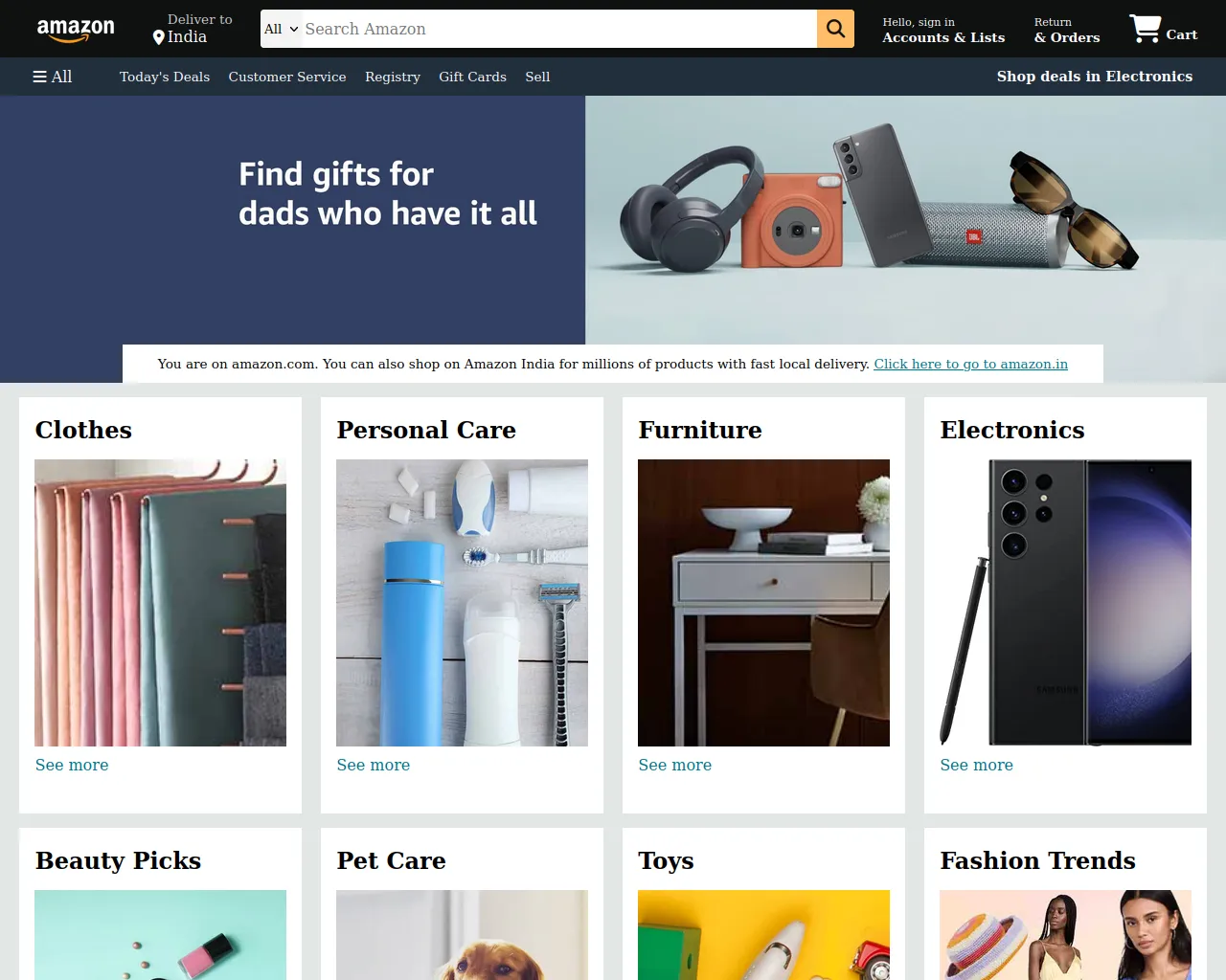 Screenshot of amazon-home-page-brown.vercel.app