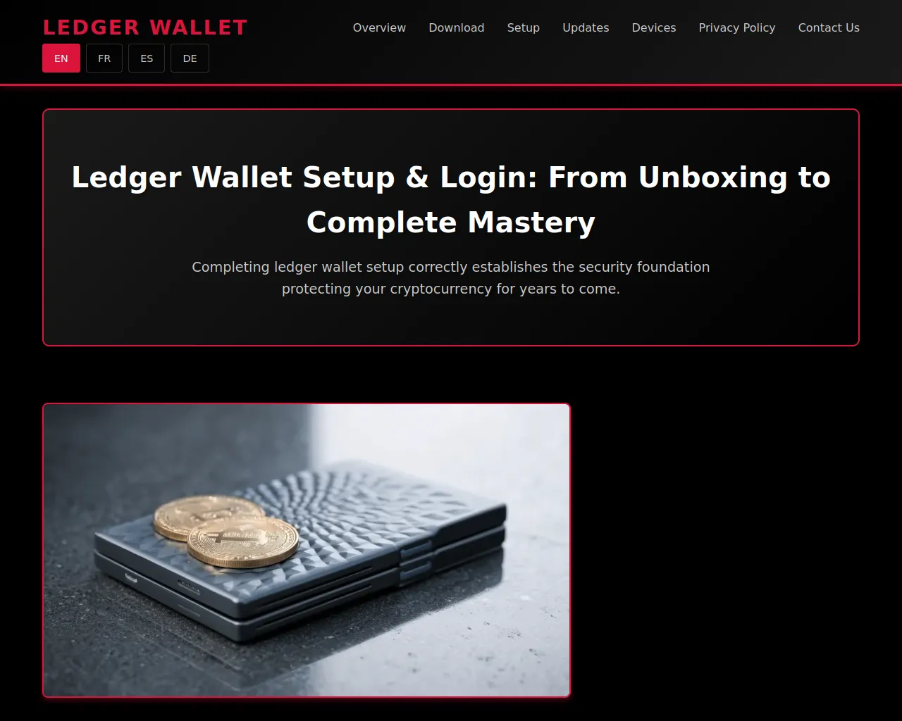 Screenshot of ledger-wallet-secure.com