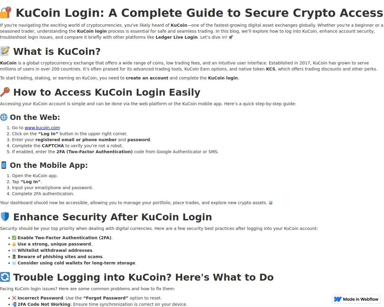Screenshot of kuucoiin-en.webflow.io