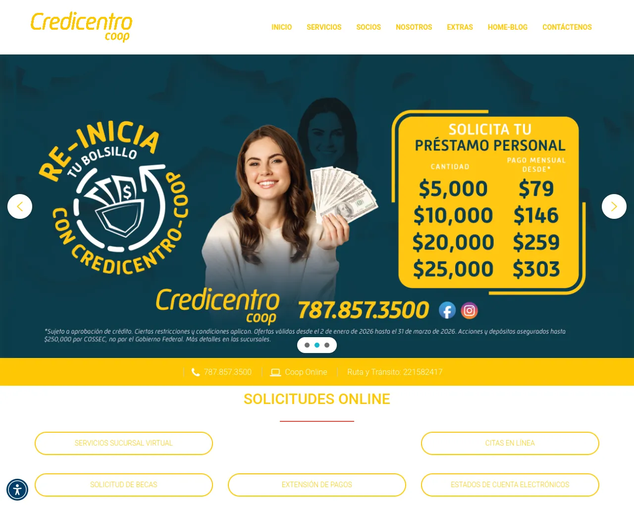 Screenshot of control-servicioweb.com