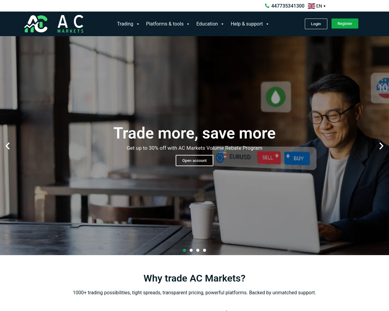Screenshot of acm.markets