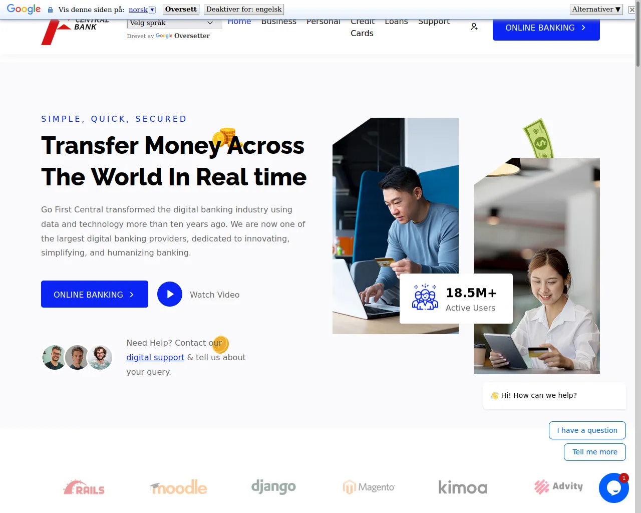 Screenshot of gofirstcentral.cloud