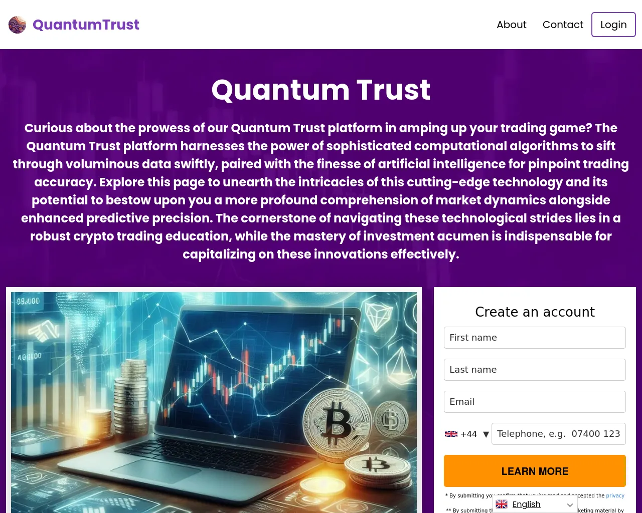 Screenshot of quantumtradewave.app