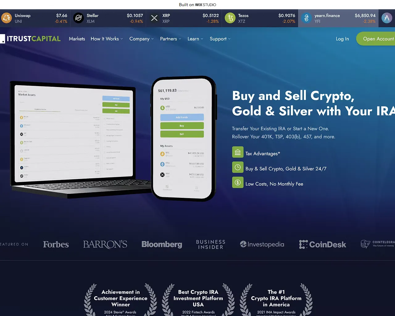 Screenshot of nav-itustcptal.wixstudio.com