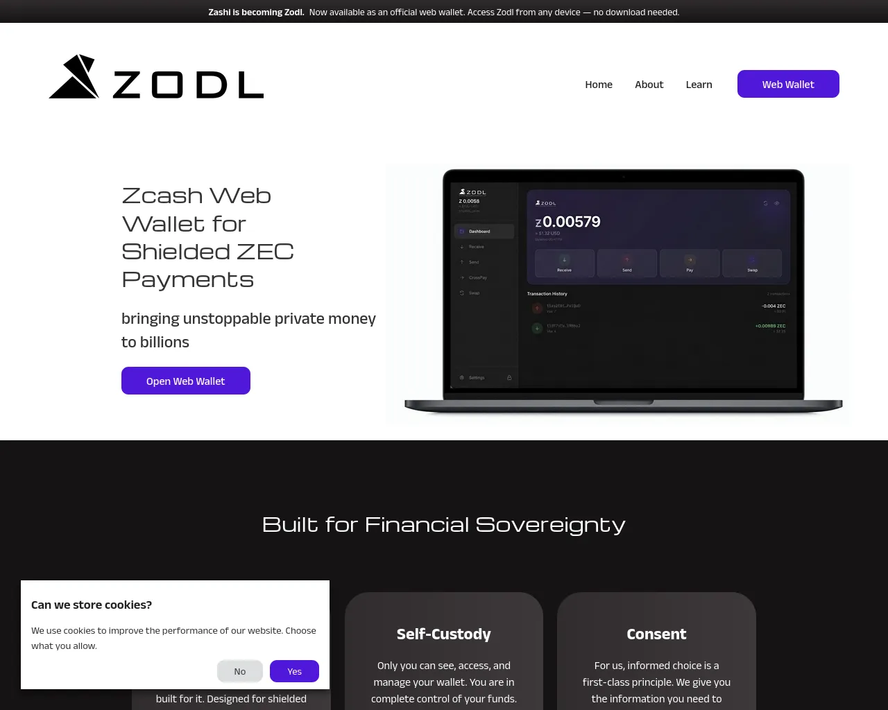 Screenshot of myzodl.com