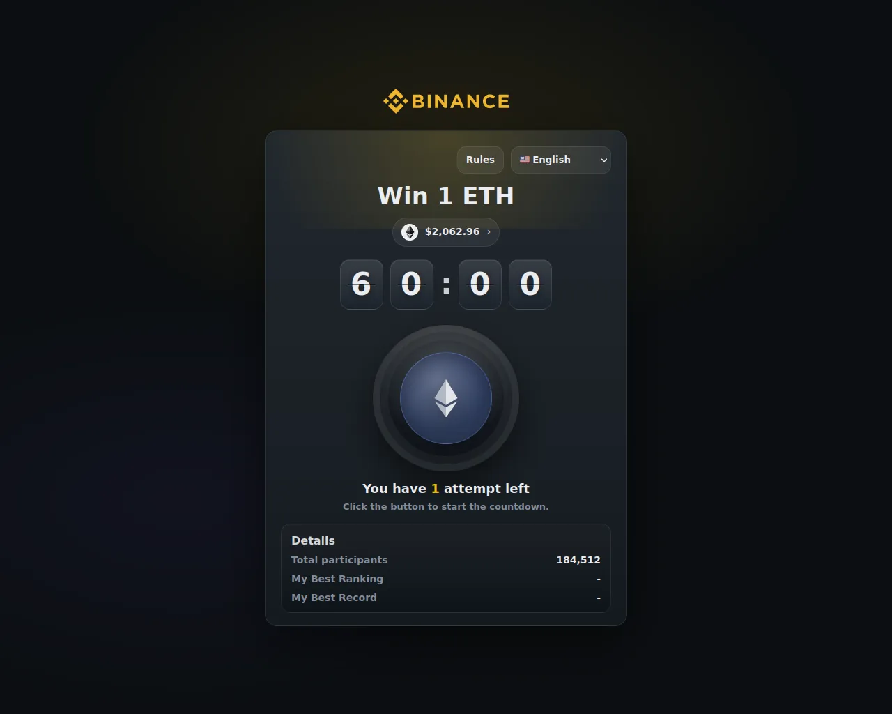 Screenshot of binanceglobalgames.top