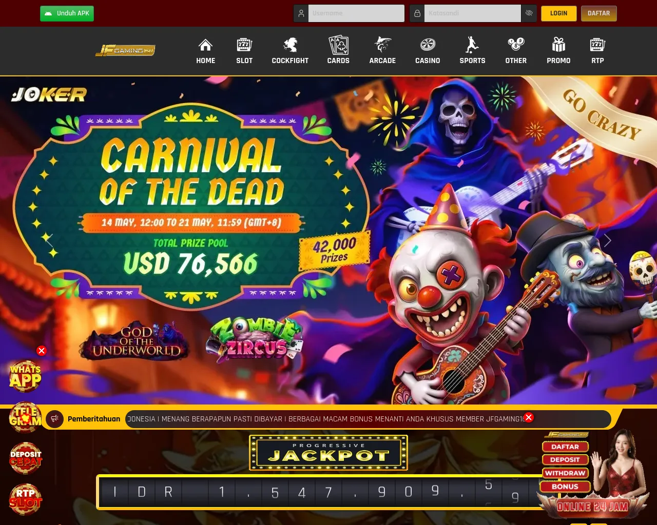 Screenshot of ampunjfgaming168.store