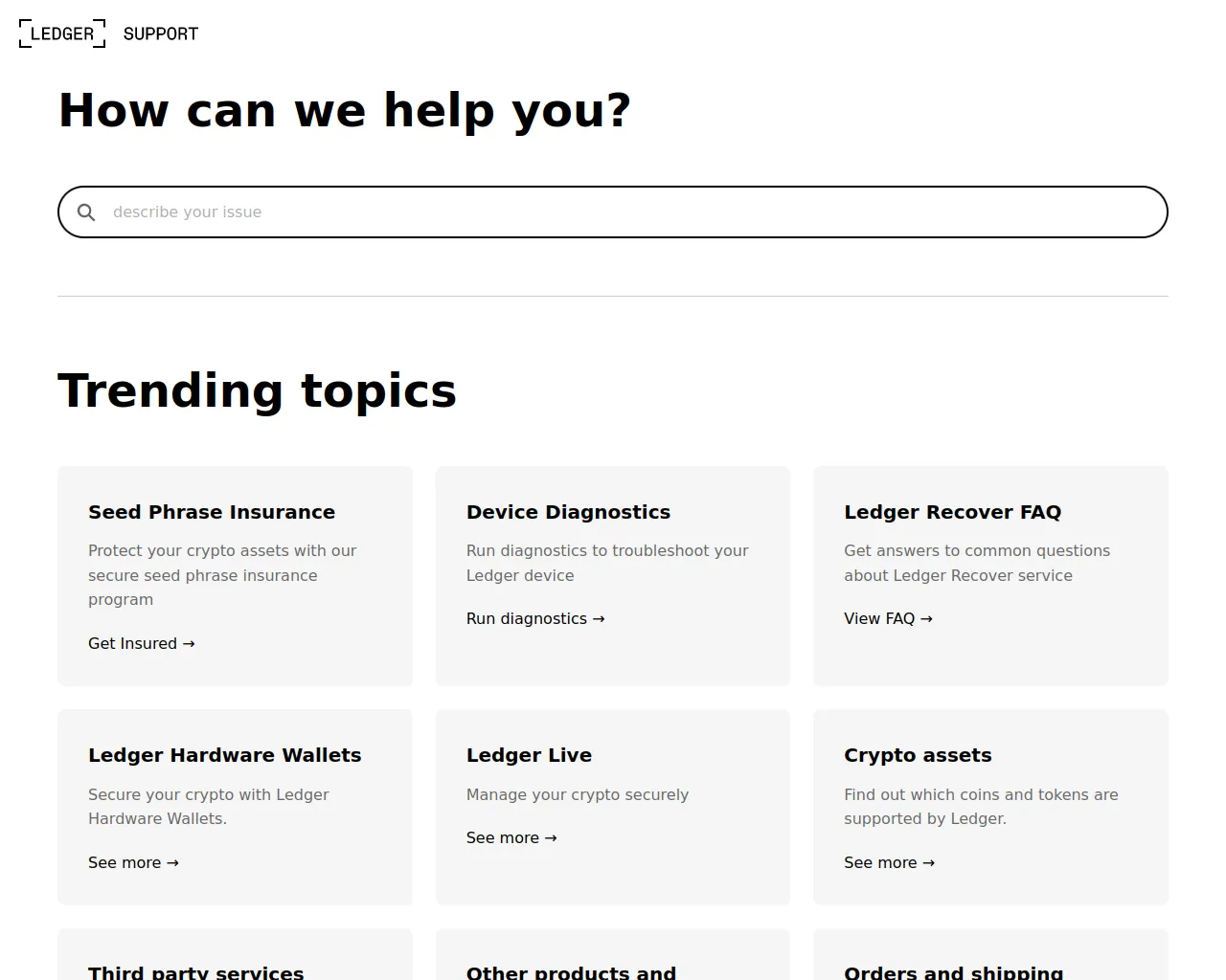 Screenshot of assistance-ledger.com