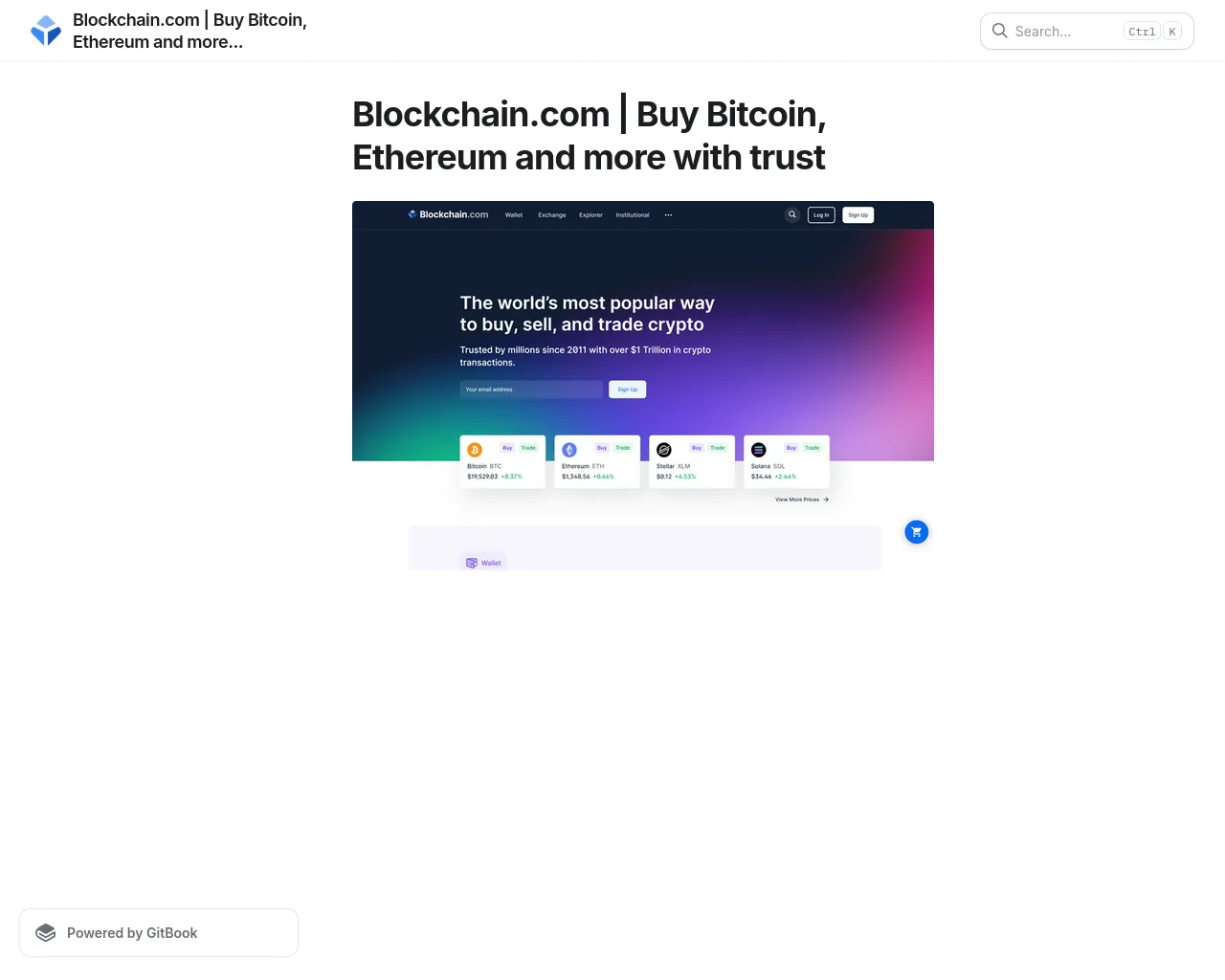Screenshot of blockchnanlogin.gitbook.io