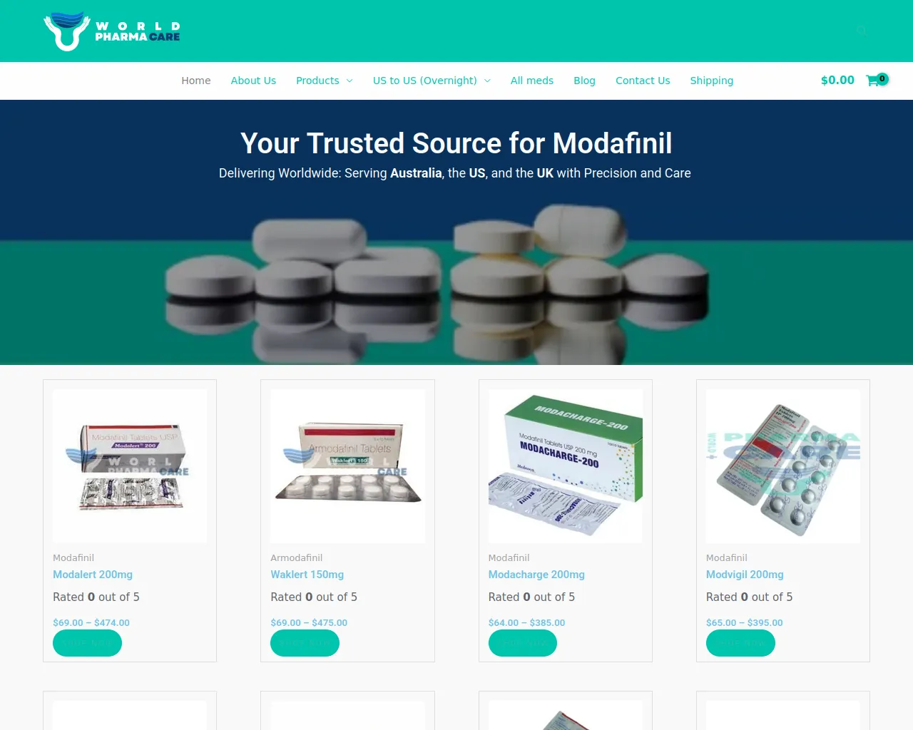 Screenshot of worldpharmacares.net