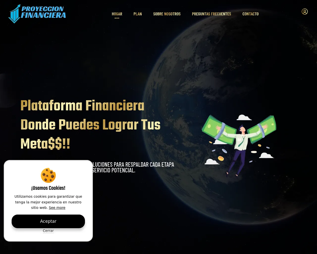 Screenshot of proyeccionfinancieraz.com