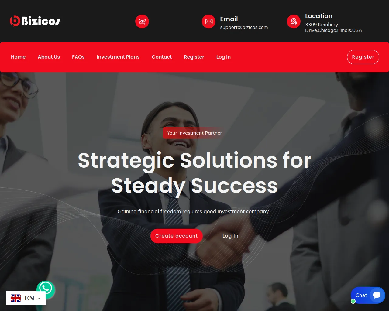 Screenshot of bizicos.com