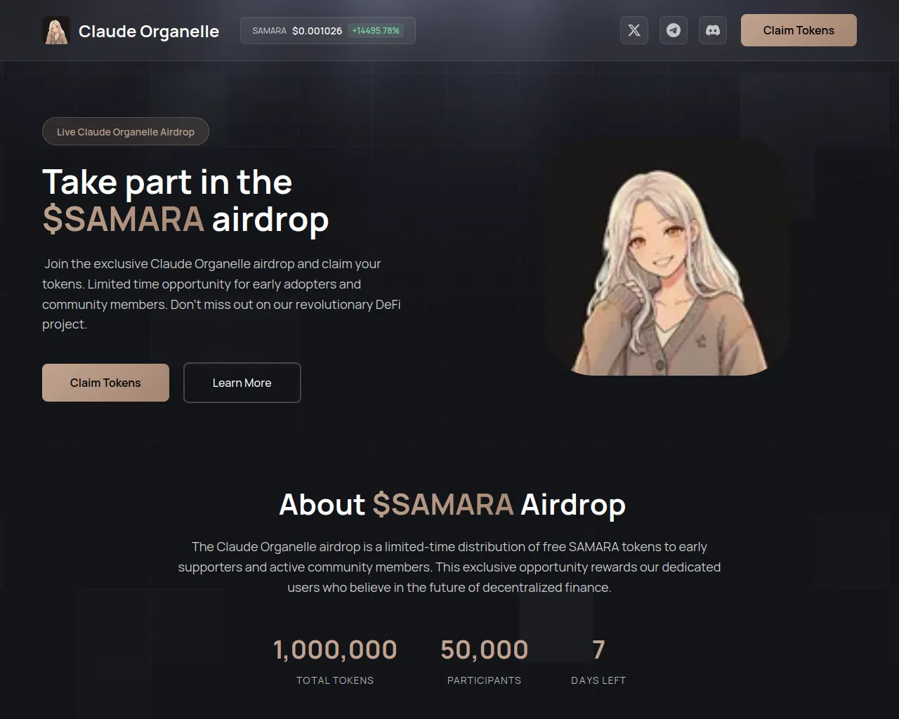 Screenshot of samara-sol.xyz