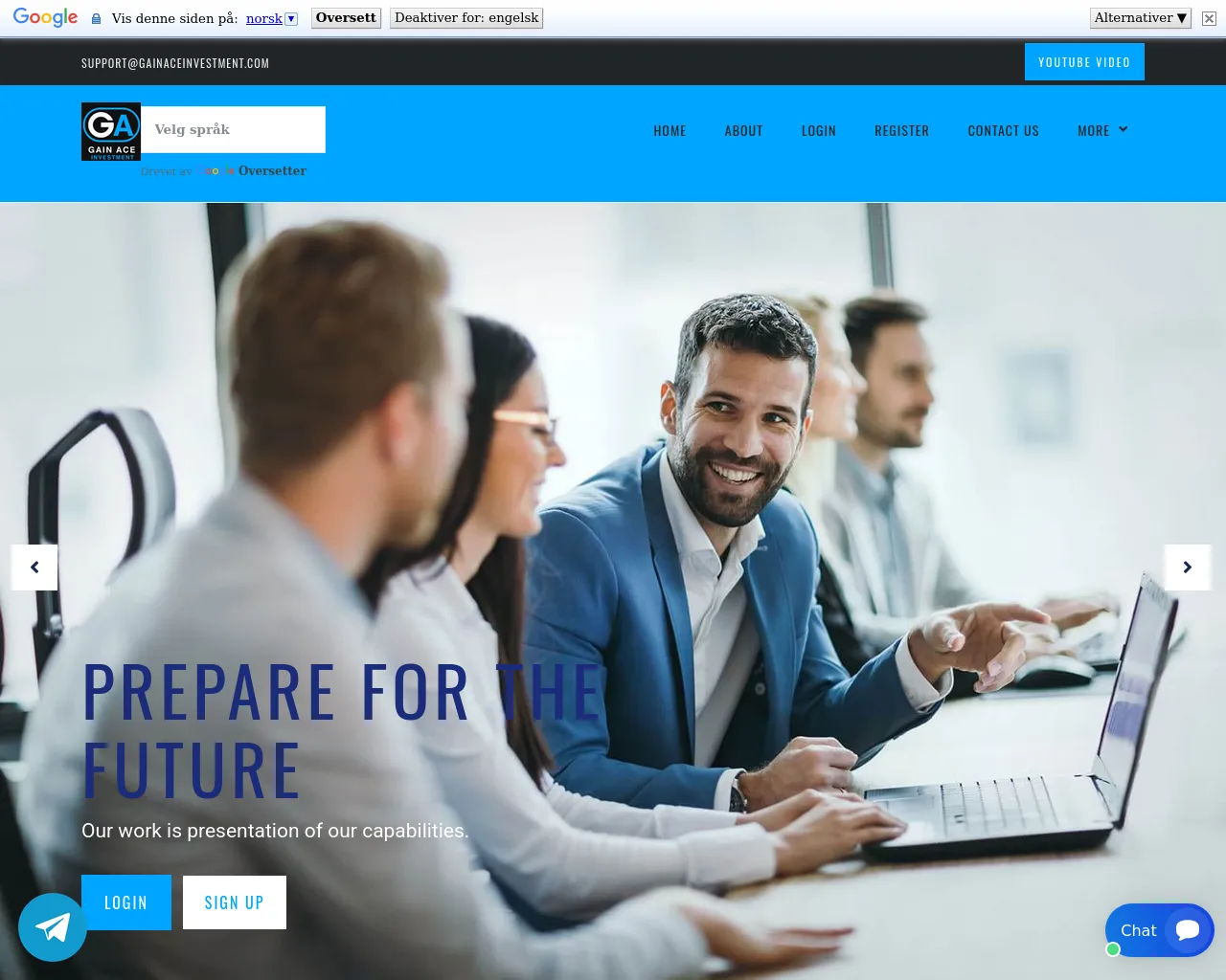Screenshot of gainaceinvestment.com
