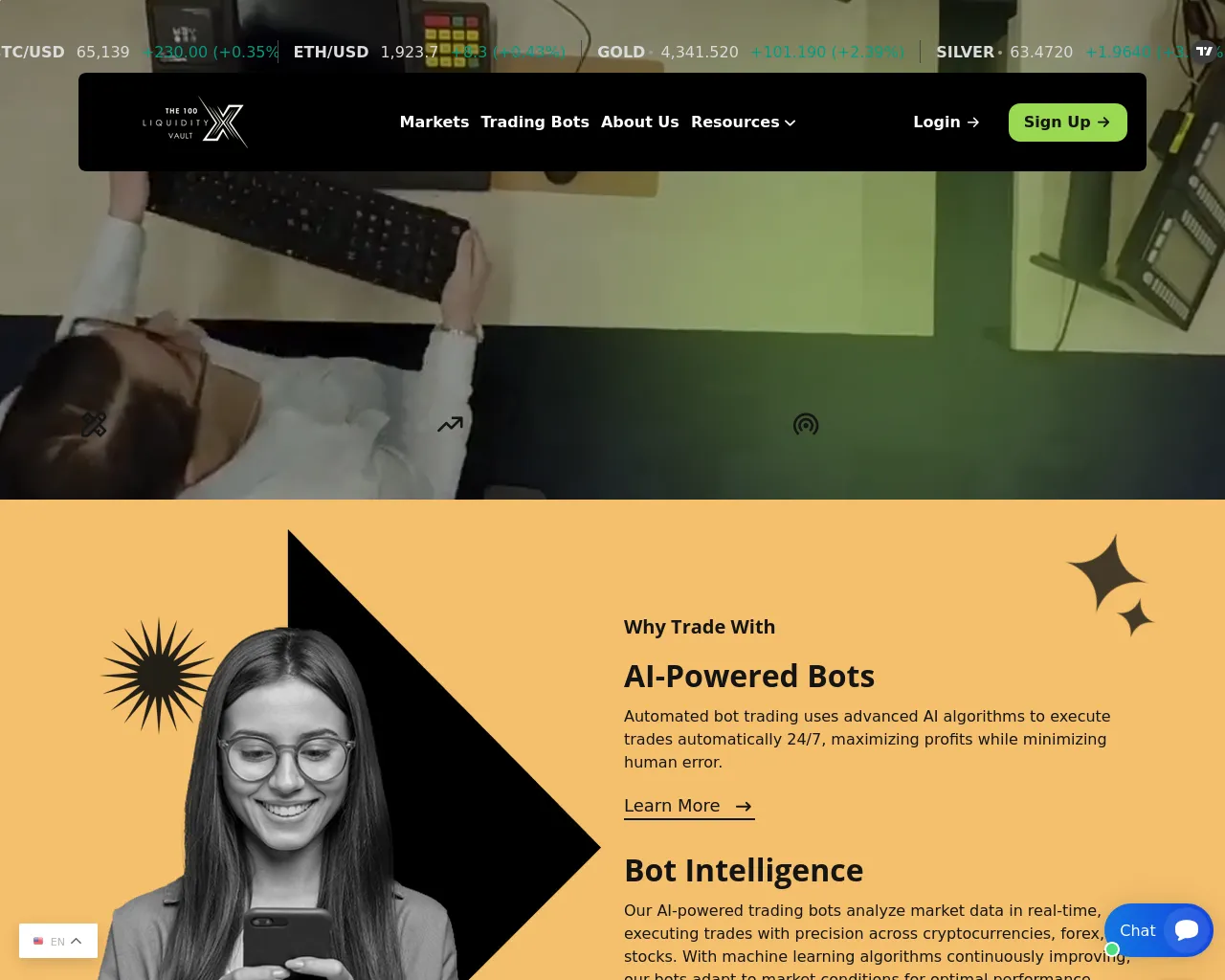 Screenshot of 100xliquidityvault.com.shepherdsolicitors.com