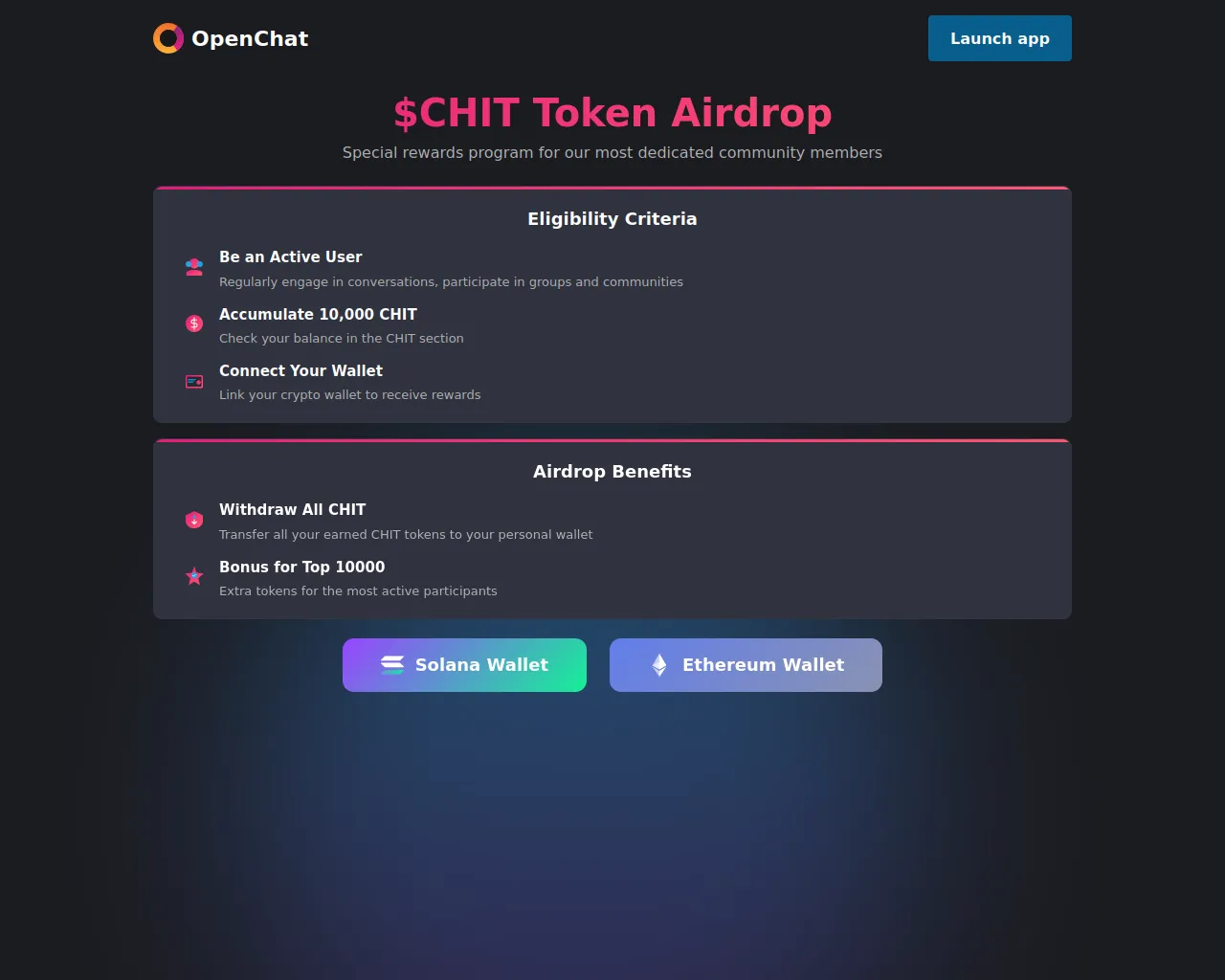 Screenshot of ocdao.app