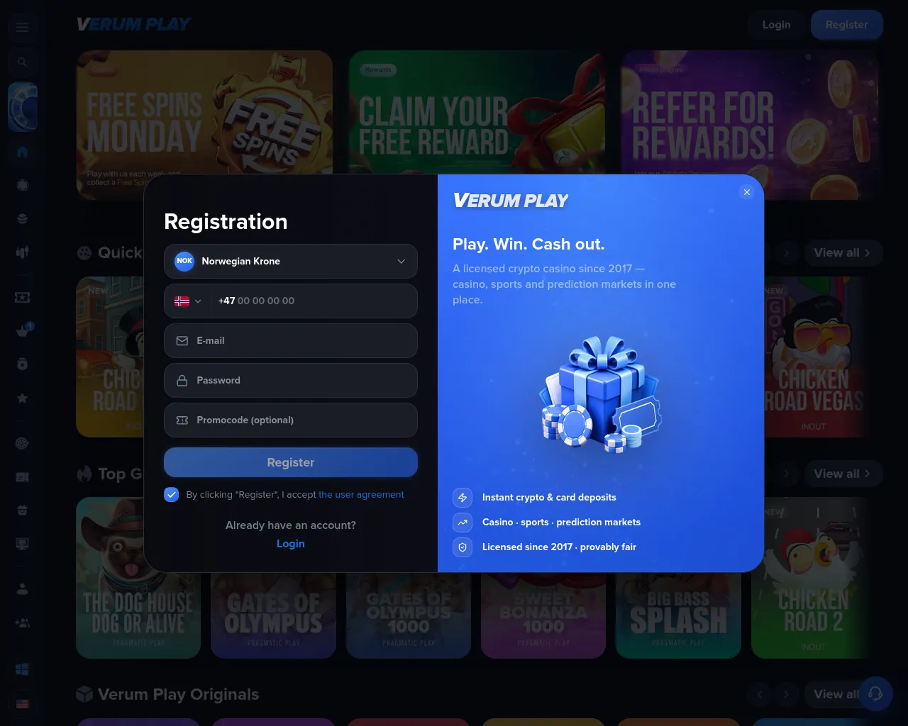 Screenshot of verumplay.top
