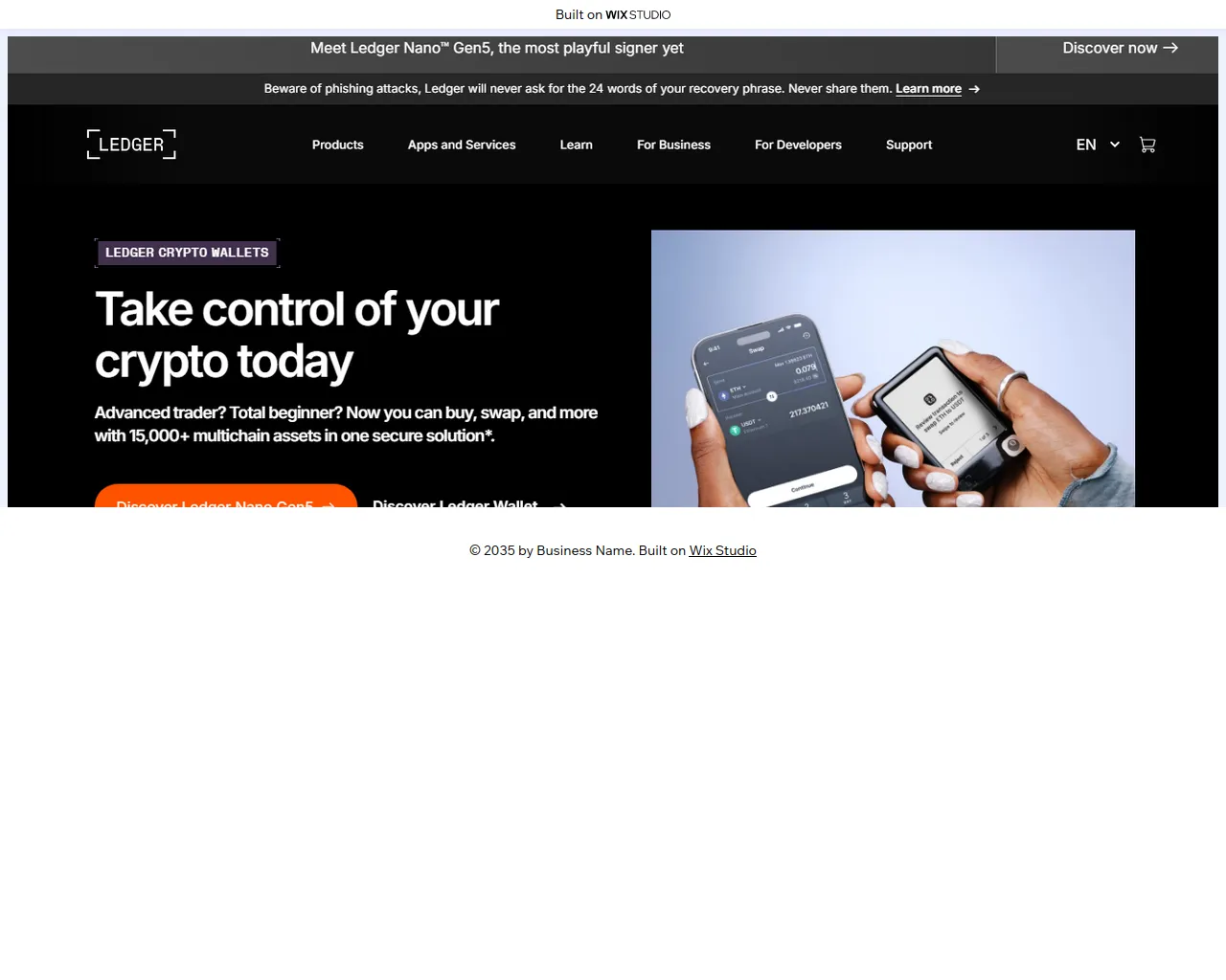Screenshot of live-starts-ledge.wixstudio.com