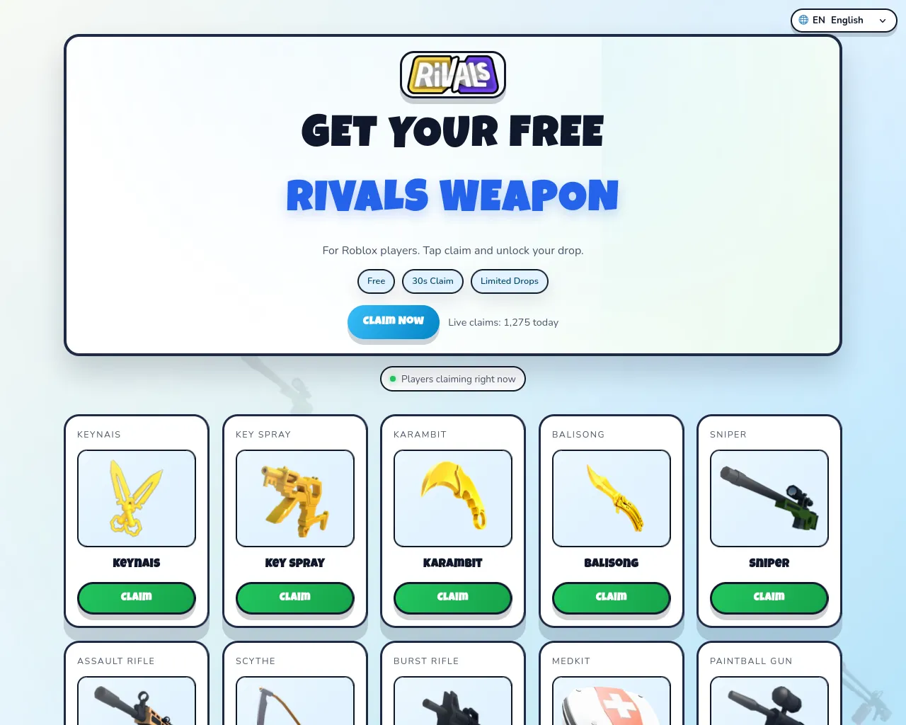 Screenshot of rivalsfreeroblox.pages.dev
