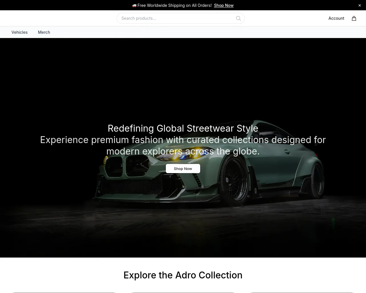 Screenshot of adroparts.shop