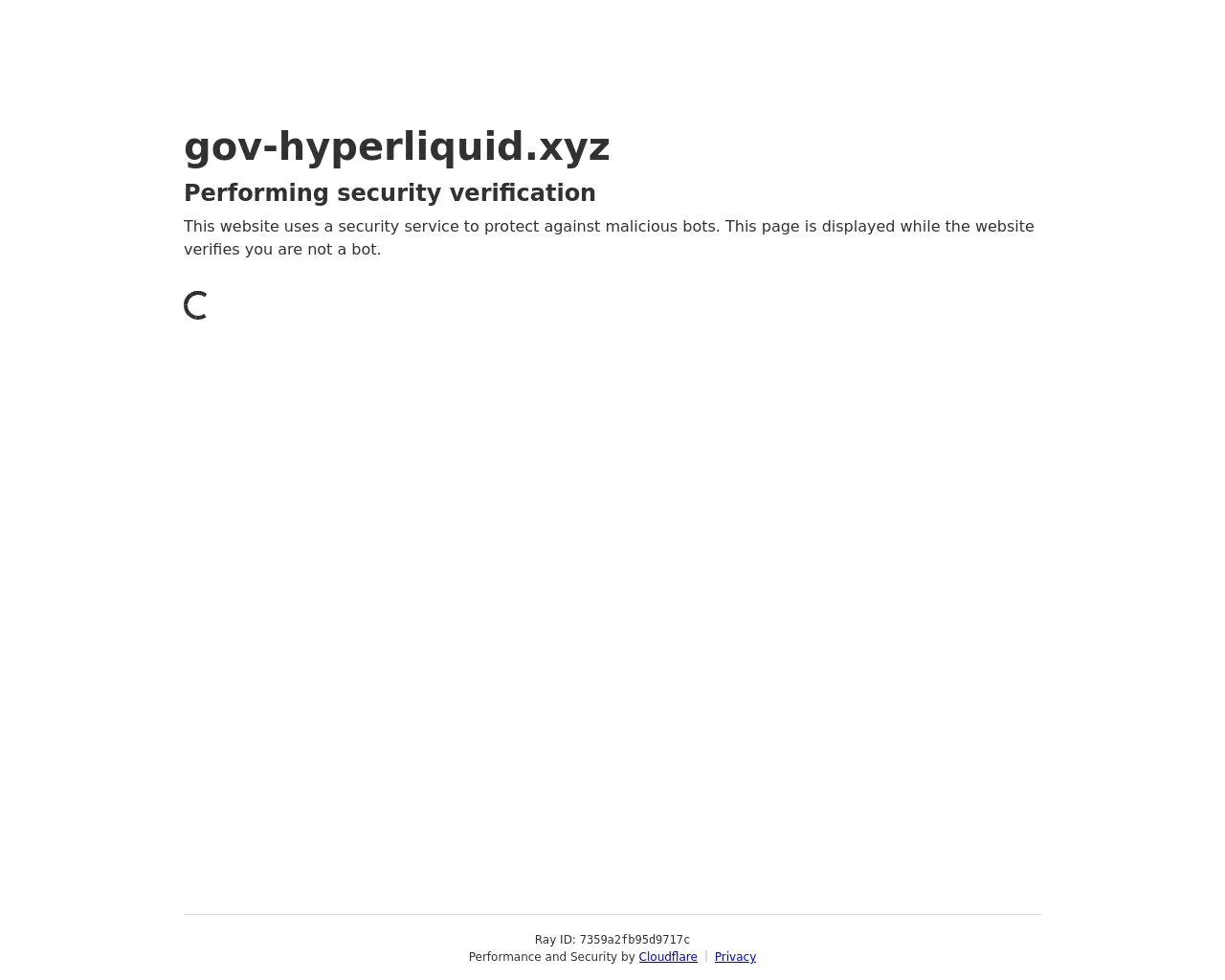 Screenshot of gov-hyperliquid.xyz