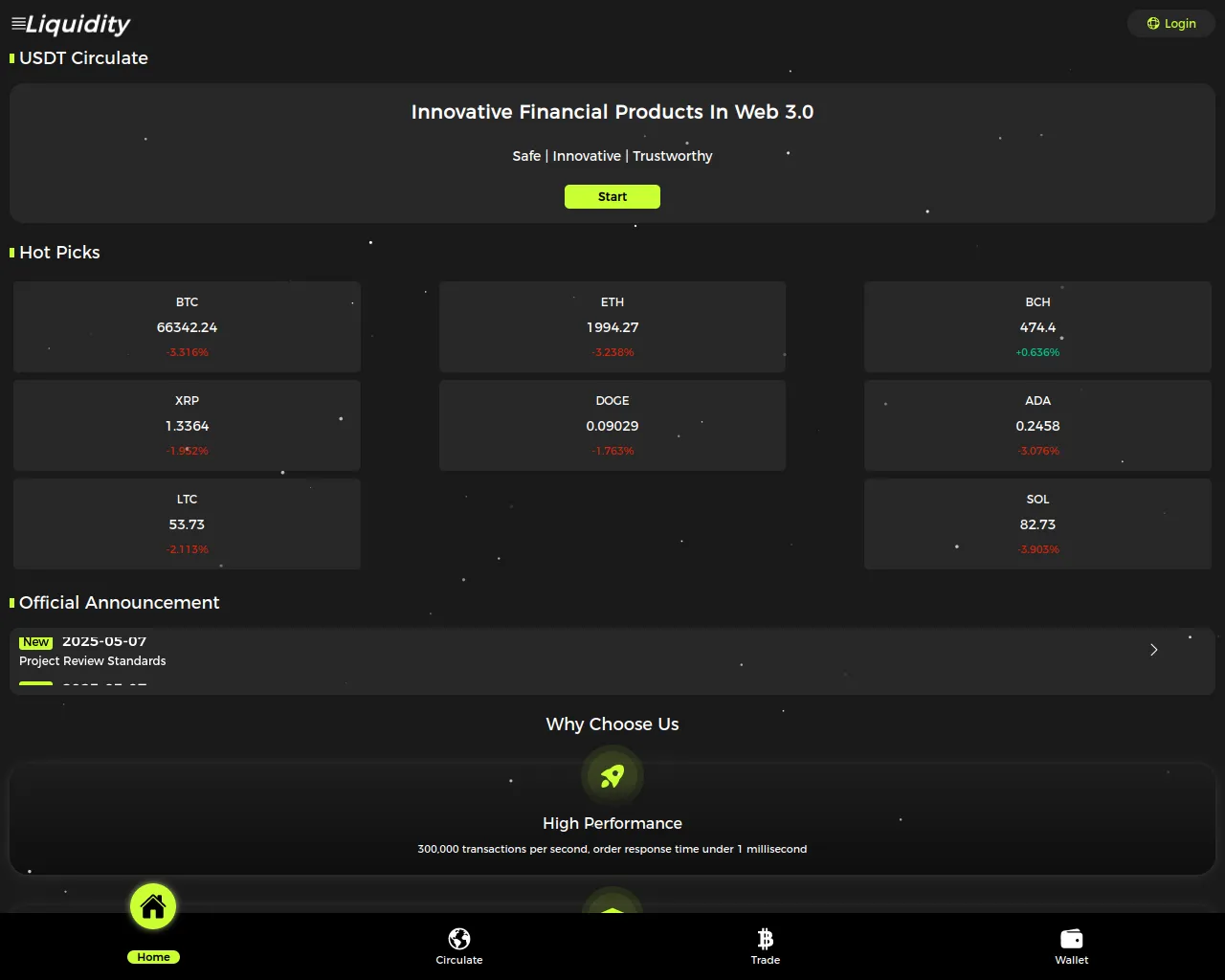 Screenshot of liquidity-pool2018.cc