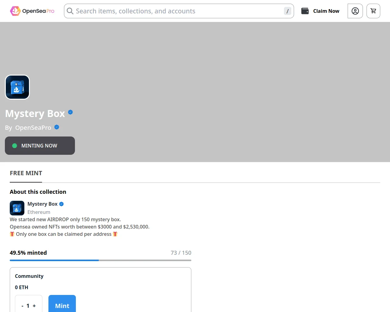 Screenshot of opensea-case.vercel.app