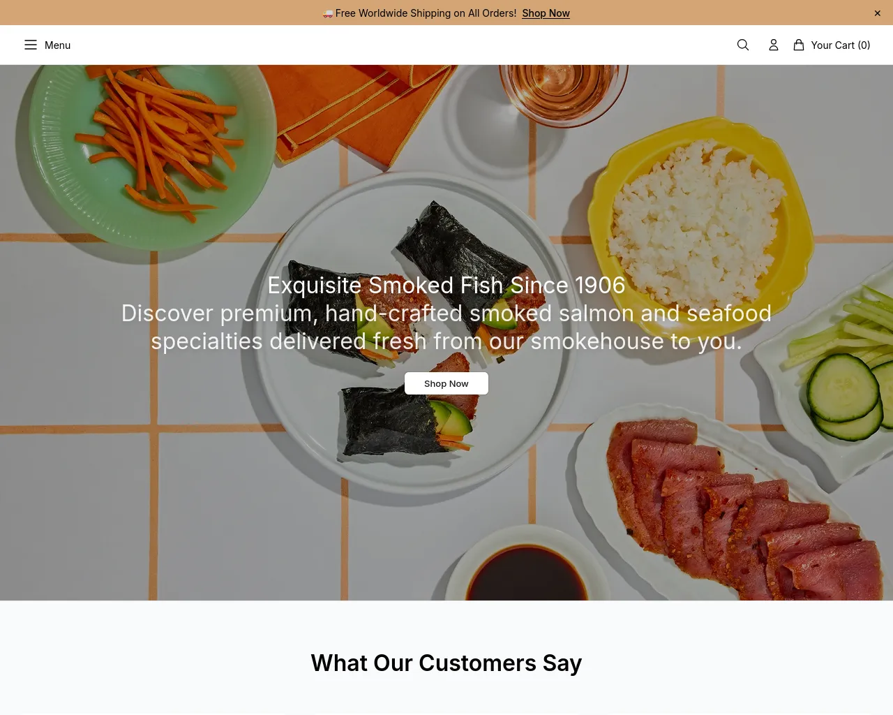 Screenshot of acmesmokedfishshop.shop