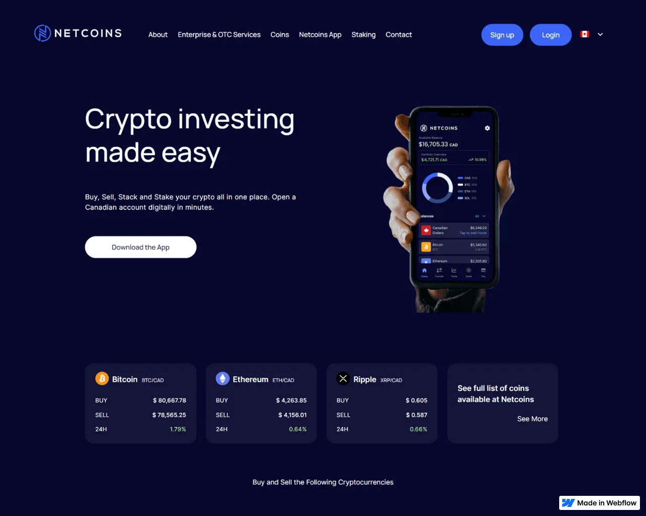 Screenshot of sso--netcoins-io-com-cdn-en.webflow.io