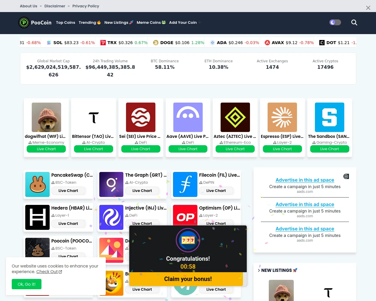 Screenshot of poocoin.in