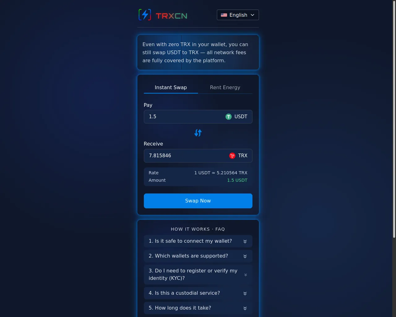 Screenshot of ex.trxcn.org