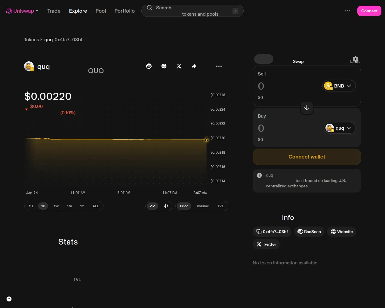 Screenshot of quq-uniswap.xyz
