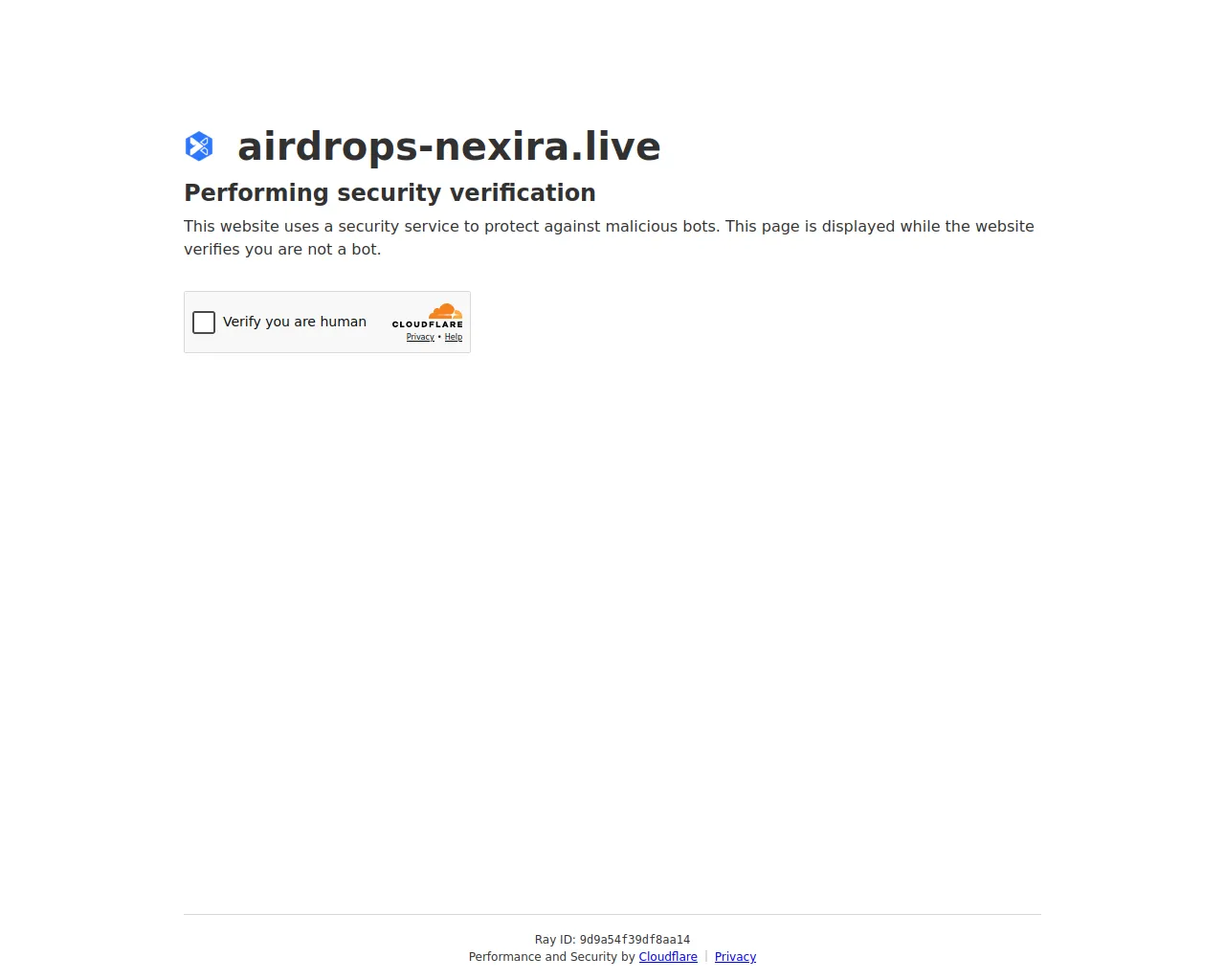 Screenshot of airdrops-nexira.live