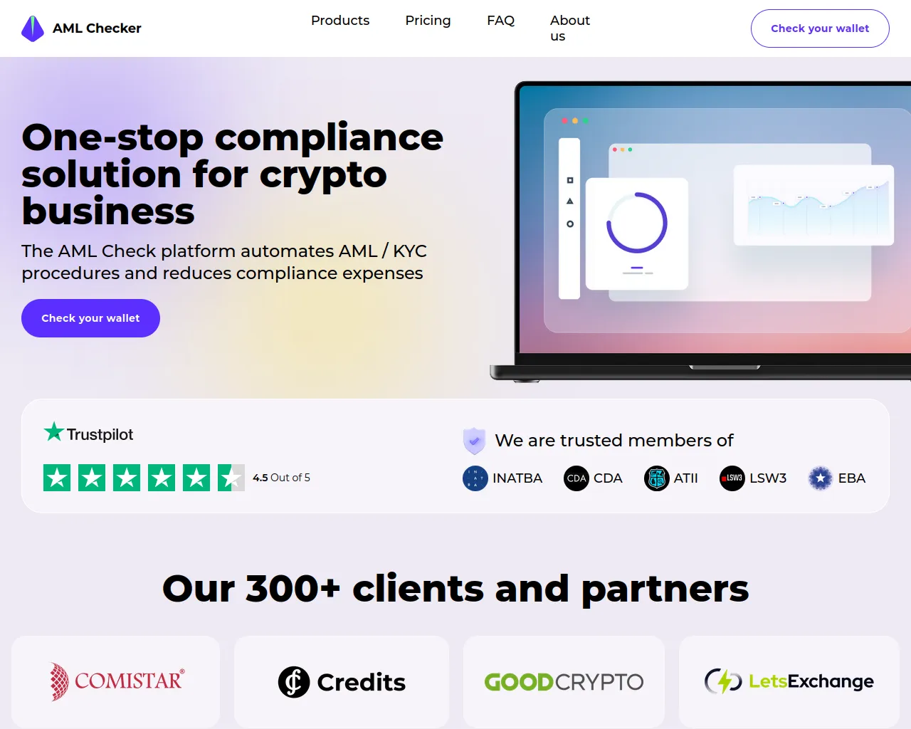 Screenshot of aml-checker.co