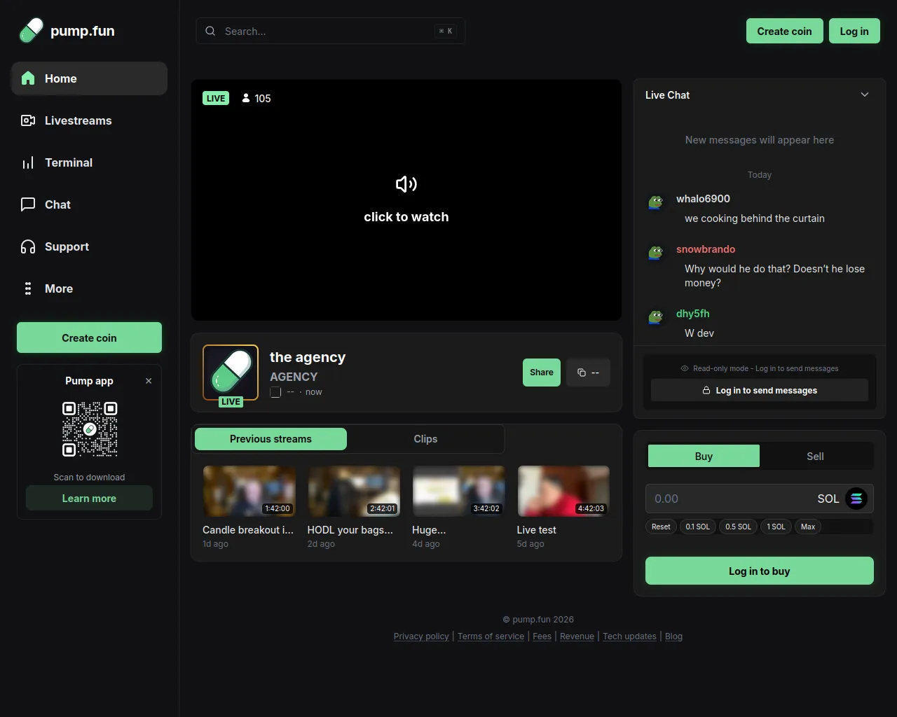 Screenshot of chatlivestream.fun