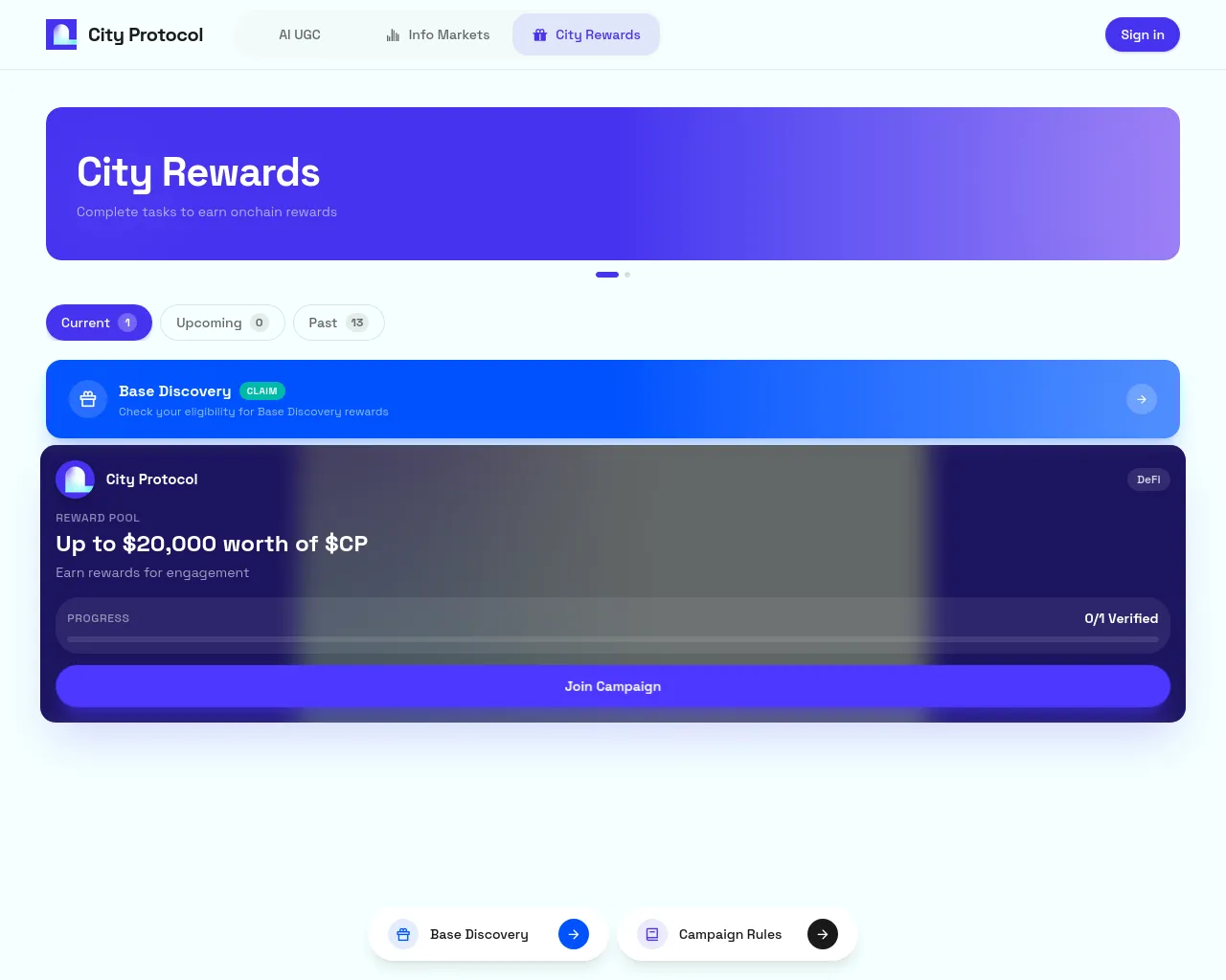 Screenshot of city-protocol.xyz