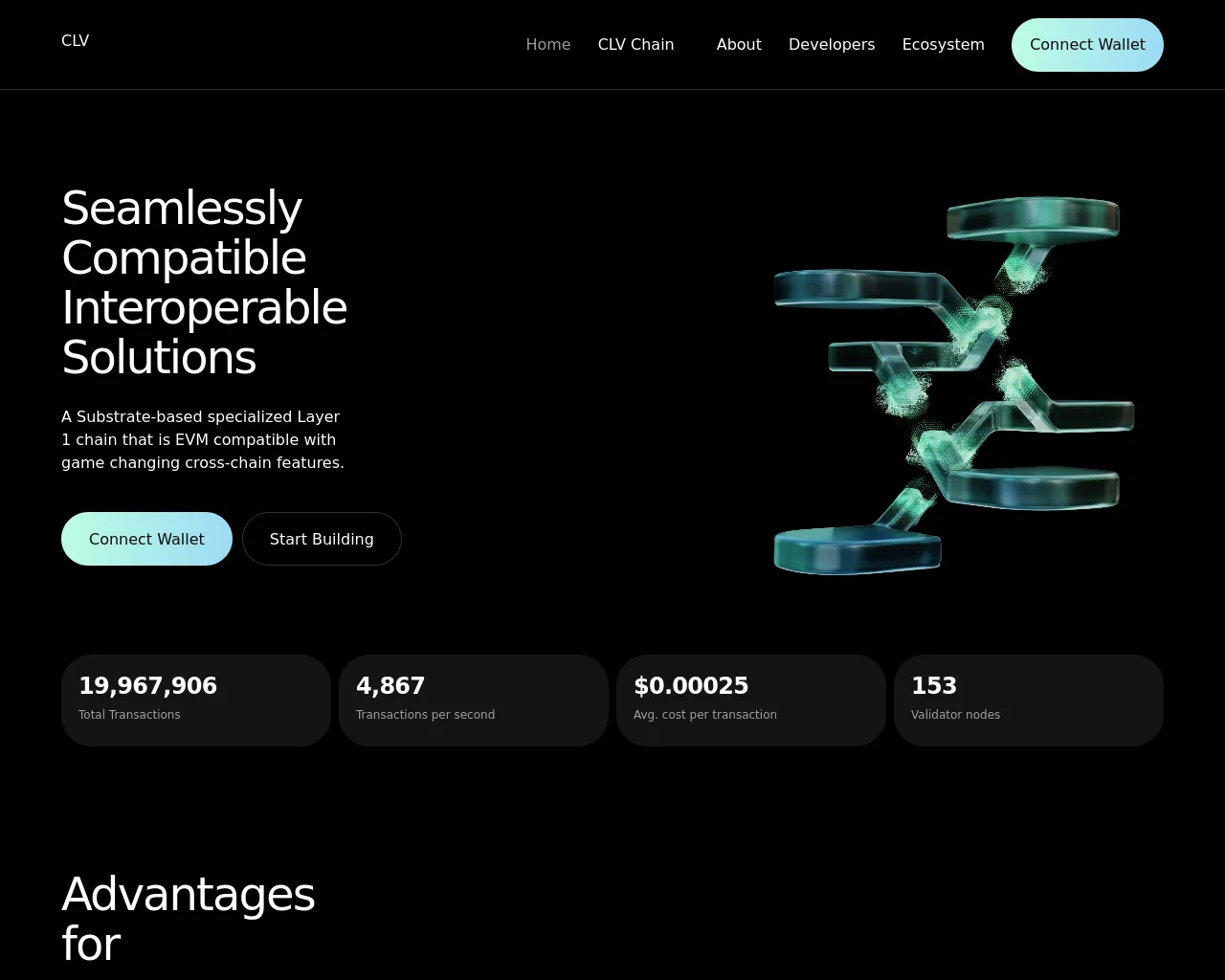 Screenshot of clv.to