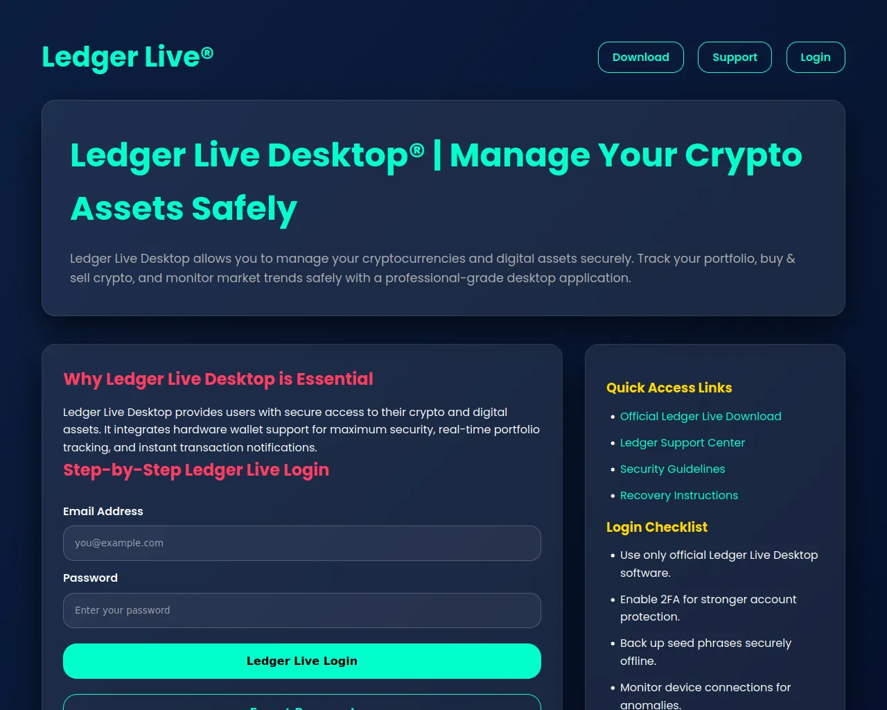 Screenshot of desktop-live-ledgr-oss.pages.dev