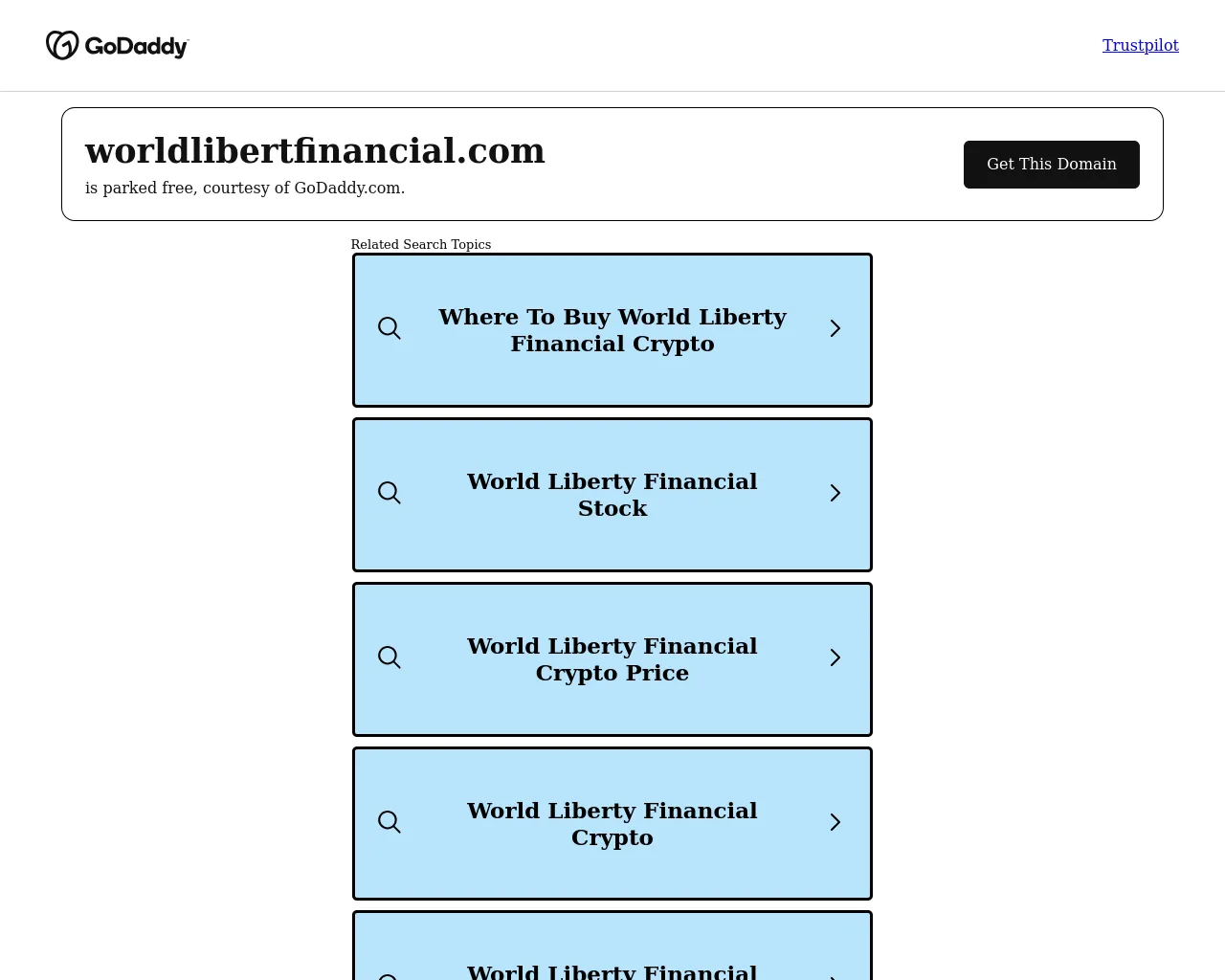 Screenshot of worldlibertfinancial.com