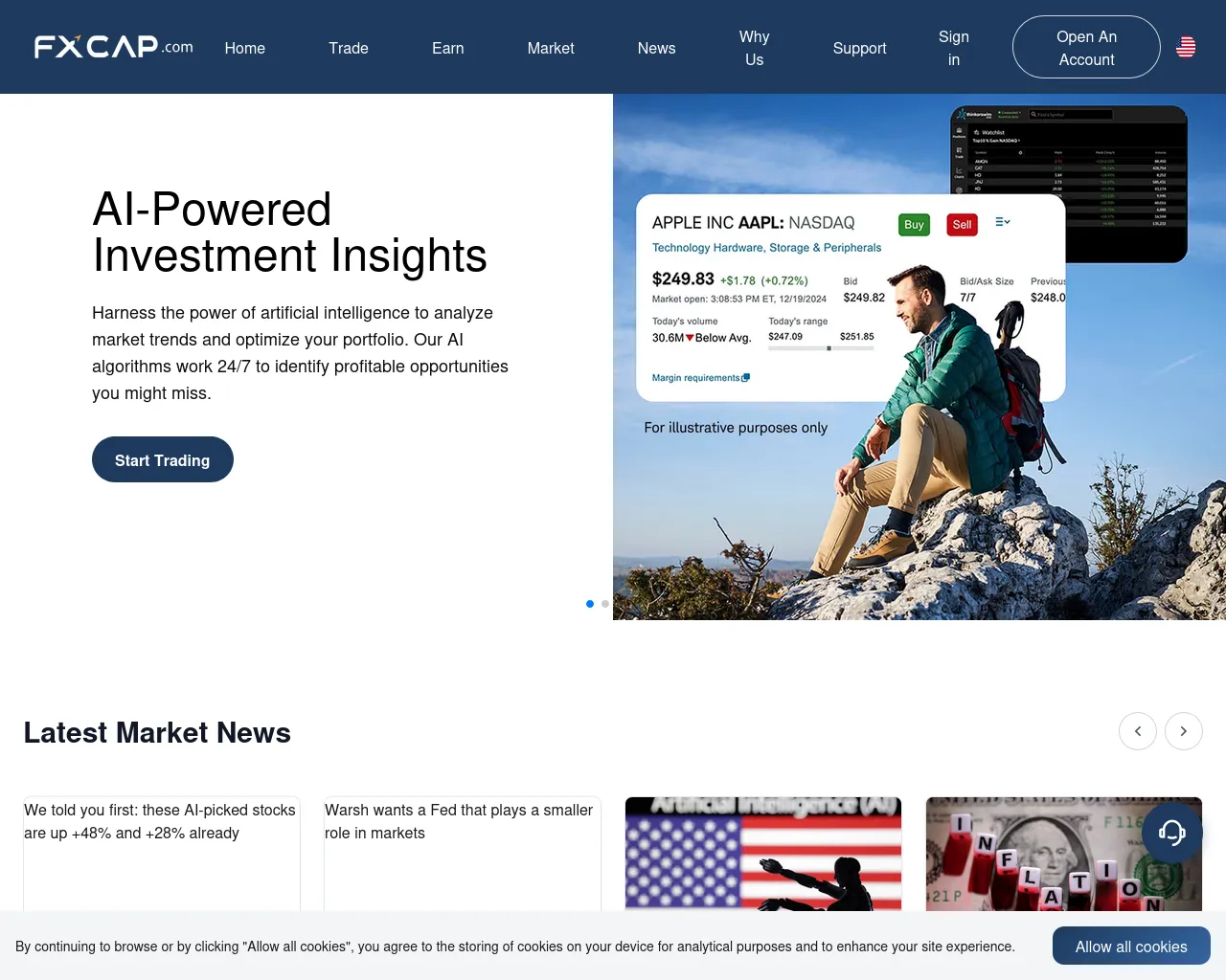Screenshot of fxcap.vip