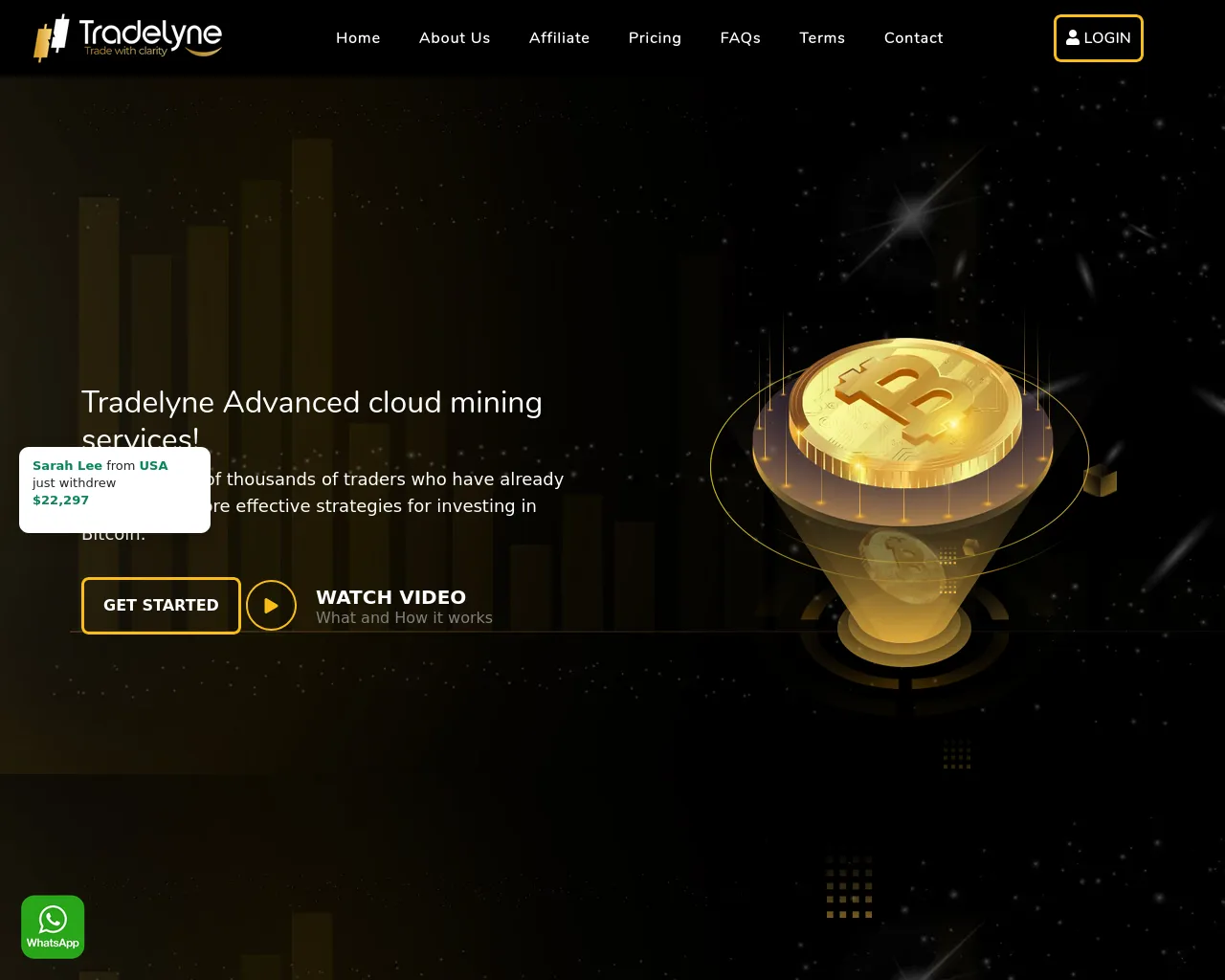 Screenshot of tradelne.com
