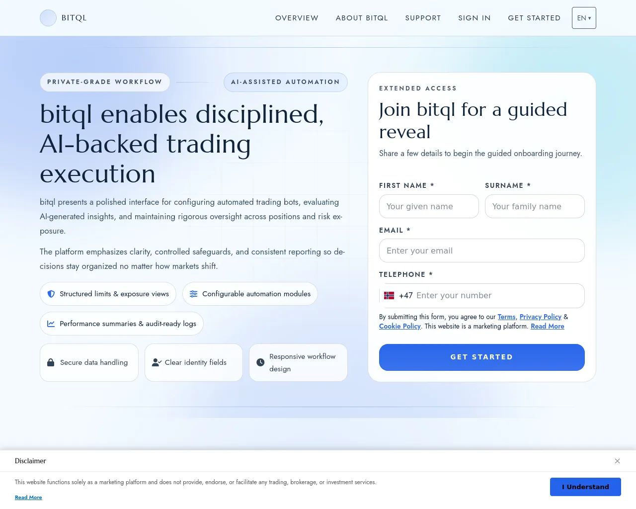 Screenshot of bitql-tech.com