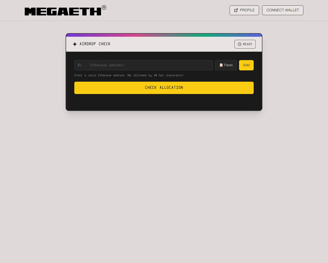 Screenshot of airdrop.megaeth.biz.id