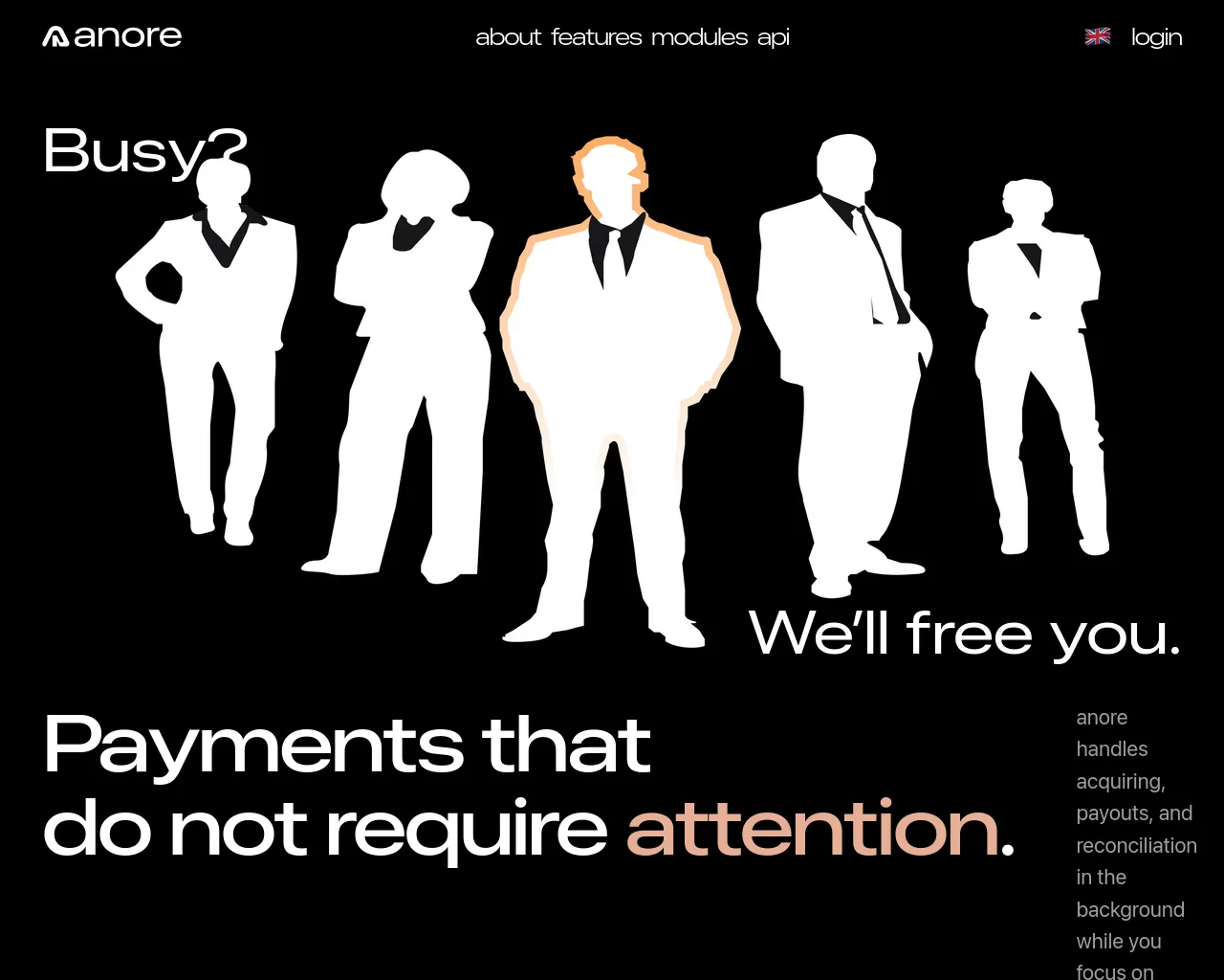 Screenshot of anore.cc